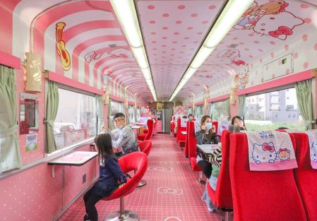 【環島之星】好可愛！跟著Hello Kitty繽紛列車遊台灣 / 在車廂大唱KTV、玩手作，感受不一樣的火車旅行